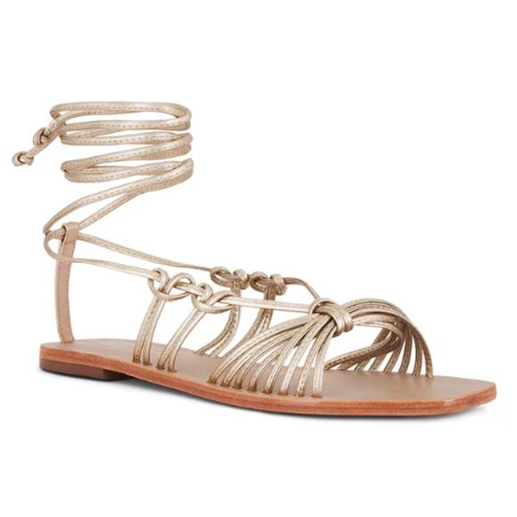 Kaanas Coba Sandal in Gold EUC Size 9 - Picture 1 of 8